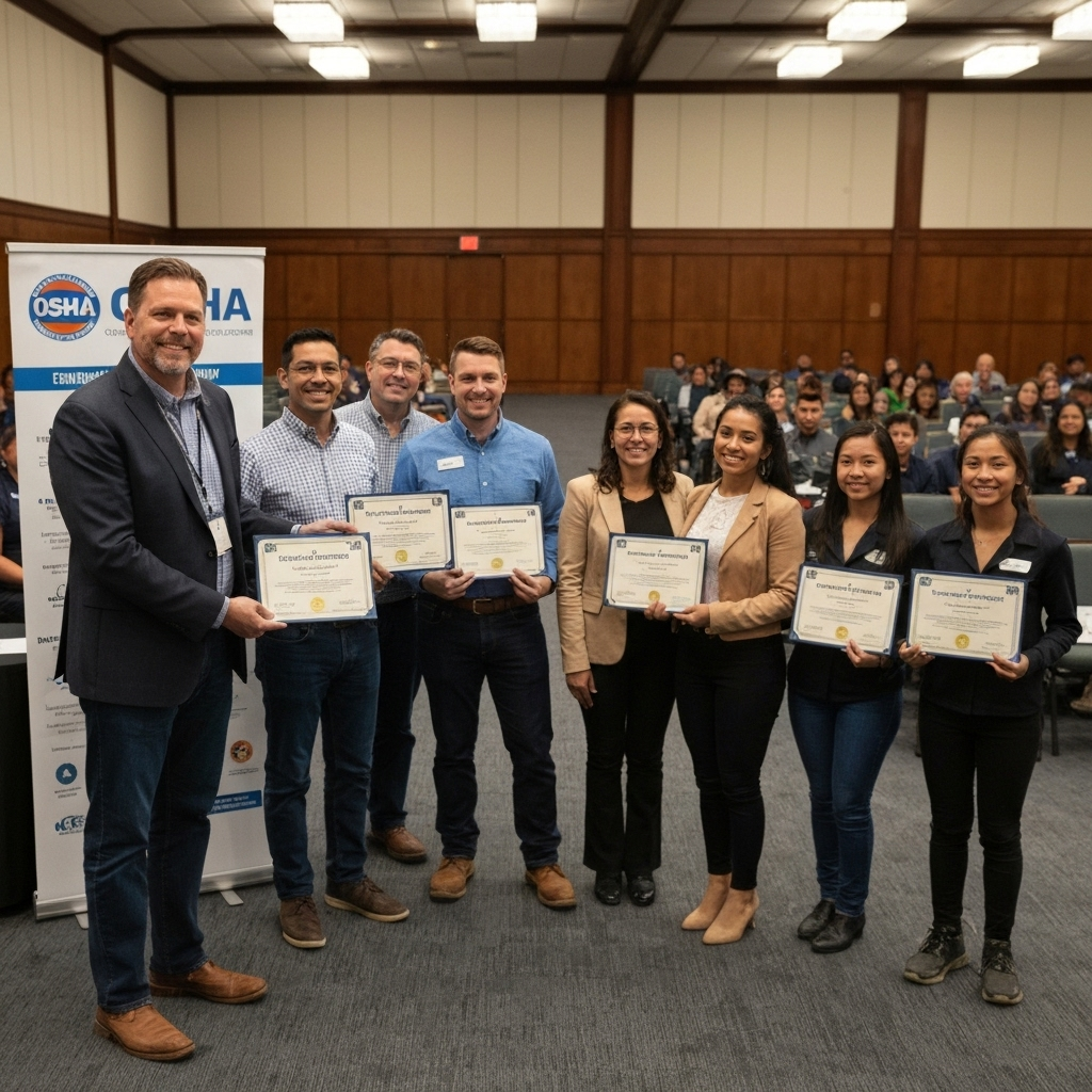 OSHA certification ceremony