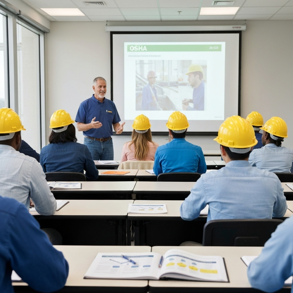 OSHA safety training class in session